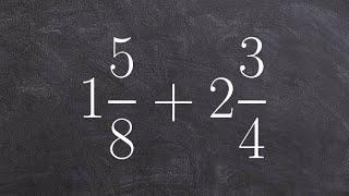 How to add fractions when written as mixed numbers - What is homework?