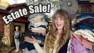 Estate Sale Shopping at an Art Collector's House! + Full Clothing Haul