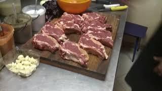 Антрекот говяжий , в маринаде из базилика и чеснока !! beef entrecote Антрекот, Стейк, люля кебаб!!!