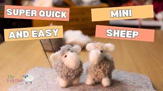 Learn The Absolute Basics of Needle Felting: Cute Sheep Project!