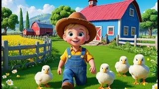 Old MacDonald Song with Cute Baby Farm Animals | Fun Kids' Nursery Rhyme