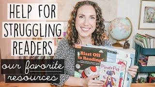 STRUGGLING READERS | How I Help My Struggling Reader - Homeschool Resources
