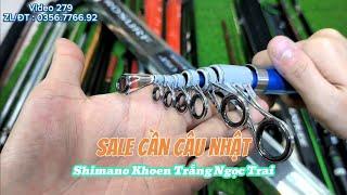 VIDEO 279: CẦN CÂU SHIMANO NHẬT BẢN ĐẸP - Cần Câu Bãi Nhật Giá Tốt - Cần Lure Lóc, Chẽm, Vược, Măng