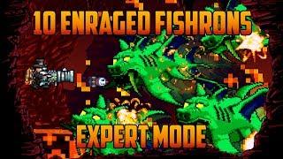 Terraria - 10 Enraged Duke Fishrons in Hell (Bug)