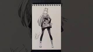 Speed Drawing Stickman 02  #Shorts #Anime #Drawing #Art"