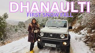 Experience the Snowfall in Dhanaulti Uttarakhand 2024 - A Beautiful Hill Station Near Rishikesh