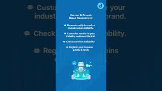 Domains AI Domain Name Generator #ainamegenerator #domainregistration #aitools