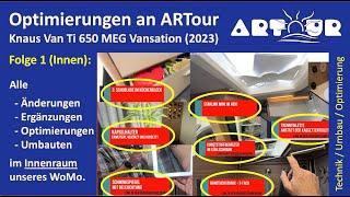 Optimierungen und Änderungen an ARTour - Knaus Van Ti 650 MEG Vansation