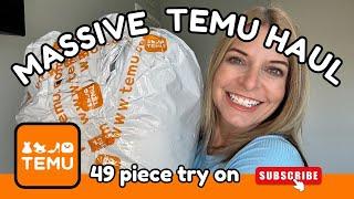 Massive TEMU Haul and Review, 2024! 49 Clothing and Accessory pieces Try On! 