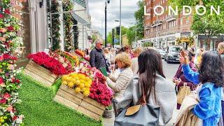 2024 Walking London Chelsea Flower Show, Chelsea in Bloom,  Sloane Square, King's Road, Belgravia