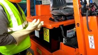 Forklift battery charging procedure