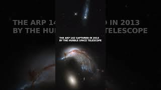 THE PENGUIN AND THE EGG GALAXIES BY HUBBLE AND WEBB SPACE TELESCOPES #shorts