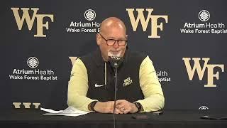 Wake Forest Basketball coach Steve Forbes post-Detroit Mercy press conference