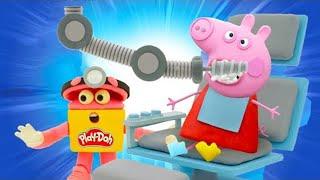 Peppa Pig's Dentist Visit Kids Animation | Play-Doh Videos | The Play-Doh Show ⭐️