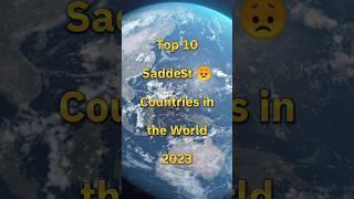 Top 10 Saddest Countries in the World || Editing Zone || #shorts #fact #trending