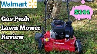 NEW Gas Push Lawn Mower for only $144 Dollars Unboxing Review From Walmart