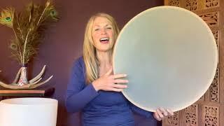 Rhythm & Chant for the Moon using drum and crystal bowl with Christine Stevens