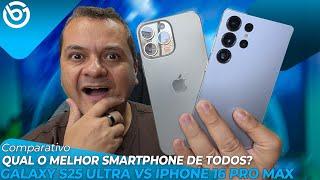 Galaxy S25 Ultra vs iPhone 16 Pro Max | Briga de GIGANTES! Comparativo
