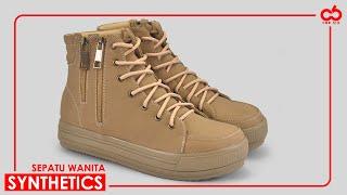 CBR SIX SEPATU BOOT WANITA SYNTETIC CREAM [BCC 919]