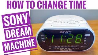 How To Change Time Sony Dream Machine Alarm Clock EASY WAY