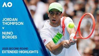 Jordan Thompson v Nuno Borges Extended Highlights | Australian Open 2025 Second Round