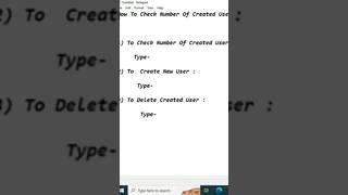 How to create a guest user account | New user account #tutorial