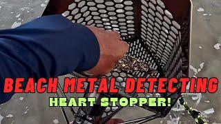 Beach Metal Detecting | Heart Stopper !