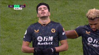 Raul Jimenez RED CARD Vs Manchester City 🟥