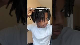 How to stop shrinkage in locs!  #locs #locjourney #shorts #naturalhair