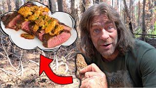 Catch and Cook Morel Mushrooms with Moose Roast While Glamping with Greg