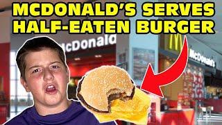 Kid Served A Half Eaten Cheeseburger At McDonalds! - GROSS! [Original]