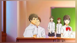 Miyamura's friends/classmates reactions to his new haircut || Horimiya E06