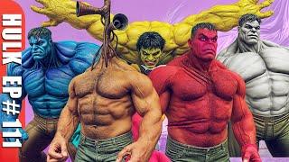 Team Hulk Vs Siren Head | Red Hulk's Final Battle E111 | Epic Battle | Avengers