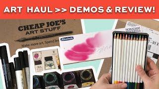 Art haul 2023 {watercolor supplies} with demos and my thoughts!