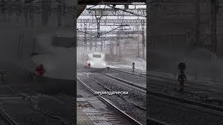 Зачем японцы обливают свои скоростные поезда водой?    #факты
