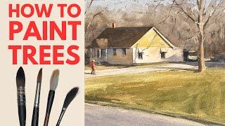 How to Paint Trees in Watercolor
