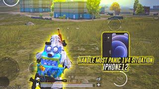HANDLE MOST PANIC 1V4 CLUTCHES IN PUBG BGMI IPHONE 12 SMOOTH + 90FPS ? PUBG / BGMI TEST 2024 ️