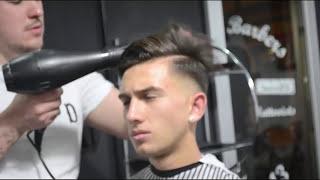 SKIN FADE POMPADOUR || HAIRCUT TUTORIAL ||