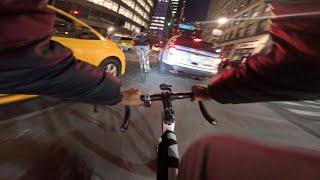 FIXED GEAR | POV SPICY RIDE up 8th Ave with SLOWBOY JAY (ALMOST GOT CHASED BY THE POLICE)