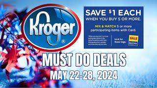 *MEGA SALE (Again!)* Kroger MUST DO Deals for 5/22-5/28 | NEW Weekly Digitals & MORE