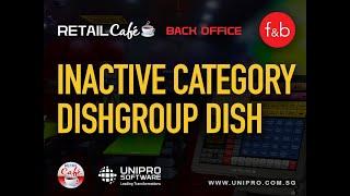 RetailCafe Back Office - 18 INACTIVE CATEGORY DISHGROUP DISH