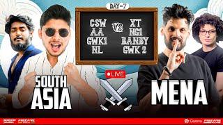 SOUTH ASIA vs MENA SERVER CS TOURNAMENT DAY 7  NG, GWK, NL,  #nonstopgaming -free fire live