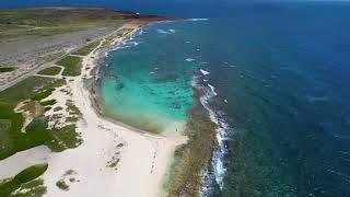 Tropikal ada sahili huzur verici müzikle meditasyon / tropical coast aerial