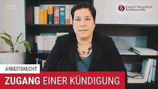 Zugang einer Kündigung im Arbeitsrecht - Kanzlei Hasselbach