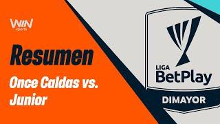 Once Caldas vs. Junior (resumen y goles) | Liga BetPlay 2024-2 | Cuadrangulares - Fecha 3