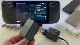 Can you charge Steam Deck with Nintendo Switch charger or with power banks battery?