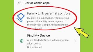 Fix Family Link Manager Parental Control & By allowing Supervision Solved