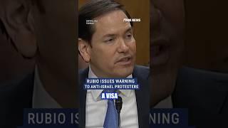 Rubio: Trump admin will revoke student visas from violent anti-Israeli protesters #us #shorts #trump