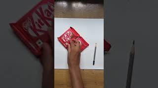 wait wait wait!!! l is this real  #art #realistic #painting #chocolate #kitkat