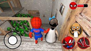 Playing as Spider Baby & Baby Granny VS Army of Zombie in Granny House